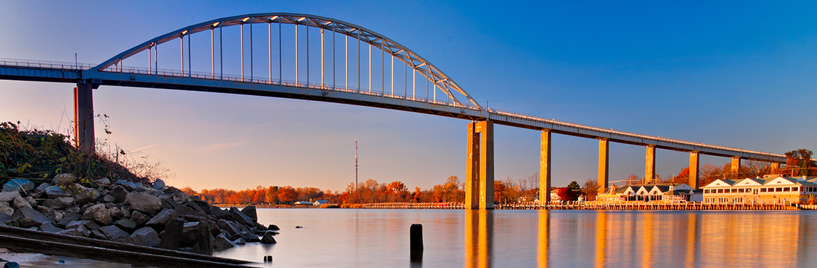Photo of the Chesapeake City Canal Bridge
