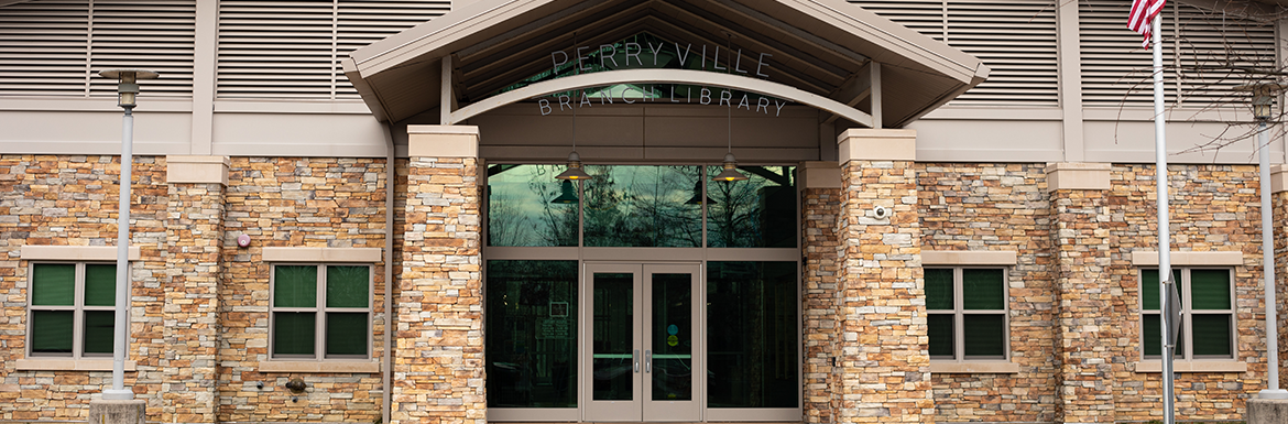 Perryville branch library exterior header