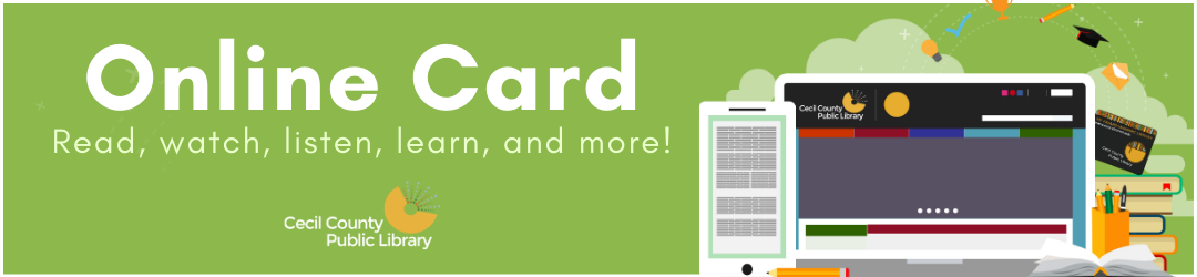 Online Card banner: Read, Watch, listen, learn and more!