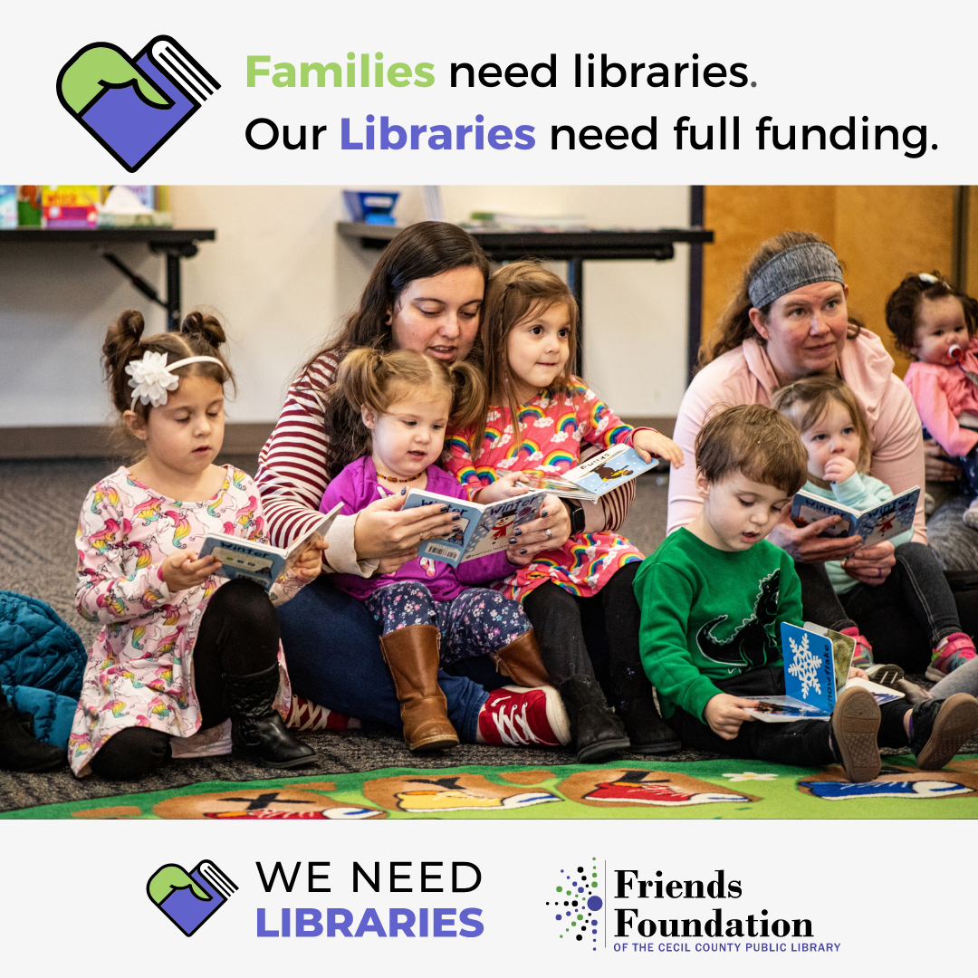 Families need libraries. Our libraries need full funding