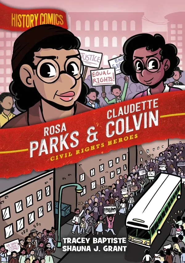Book cover Rosa Parks & Claudette Colvin Civil Rights Heroes