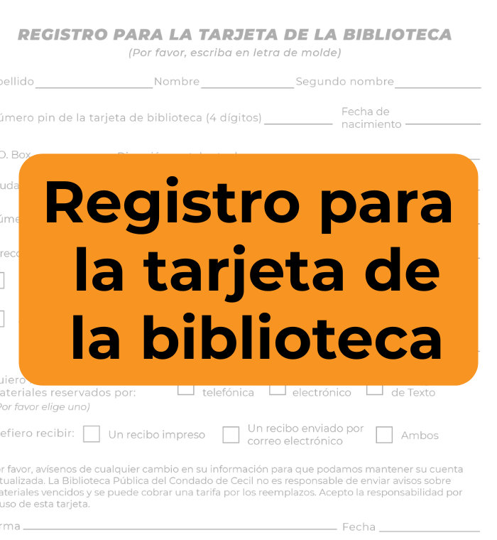 Library Card Application - English