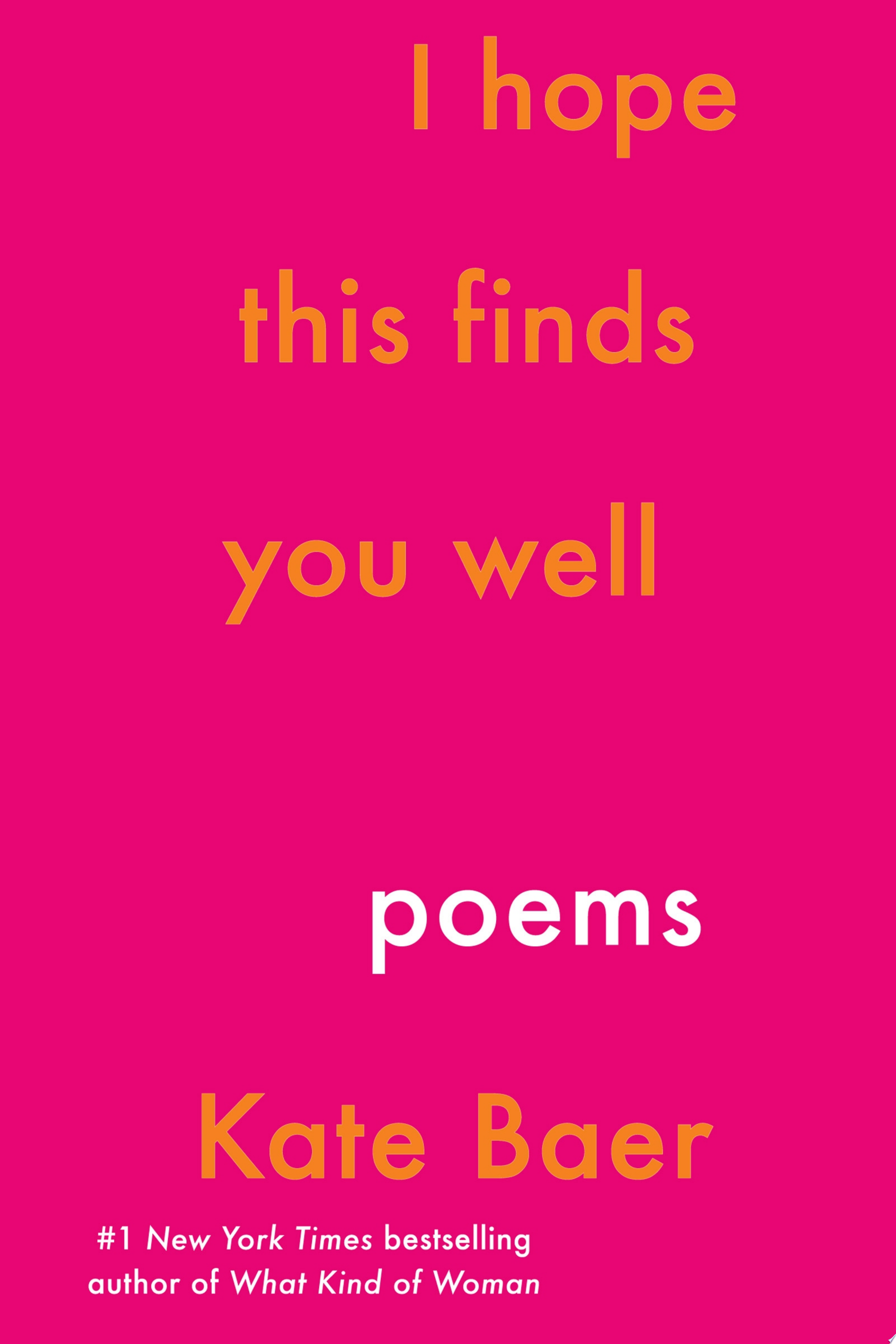 Image for "I Hope This Finds You Well"