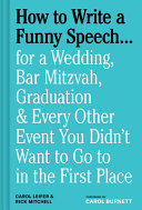 Image for "How to Write a Funny Speech ..."