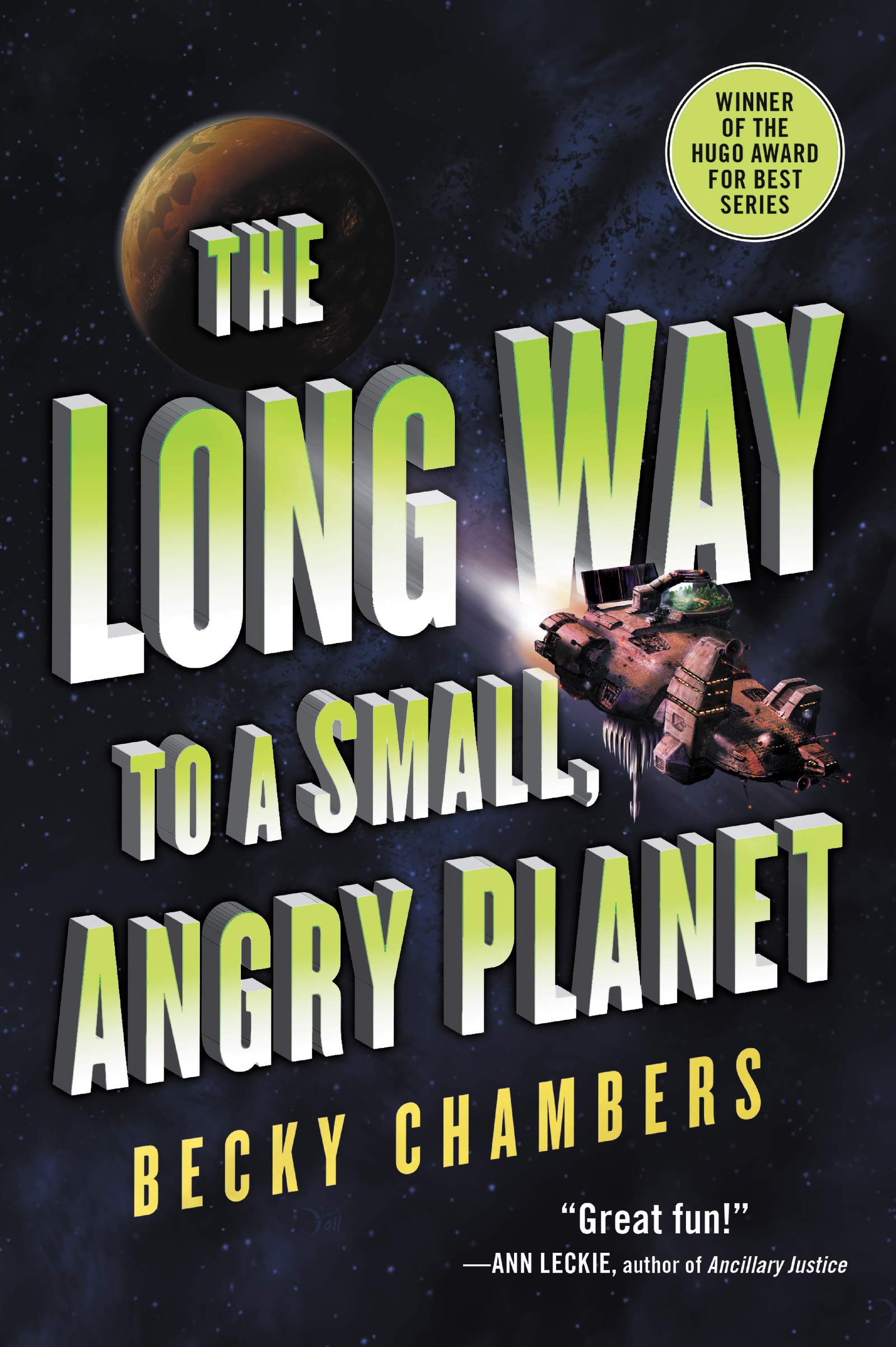 Cover for "The Long Way to a Small, Angry Planet"